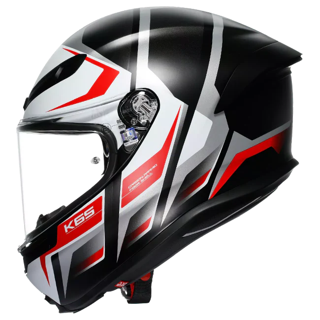 AGV K6 S Helm Karve Matt Schwarz/Weiß/Rot | 2118395001025