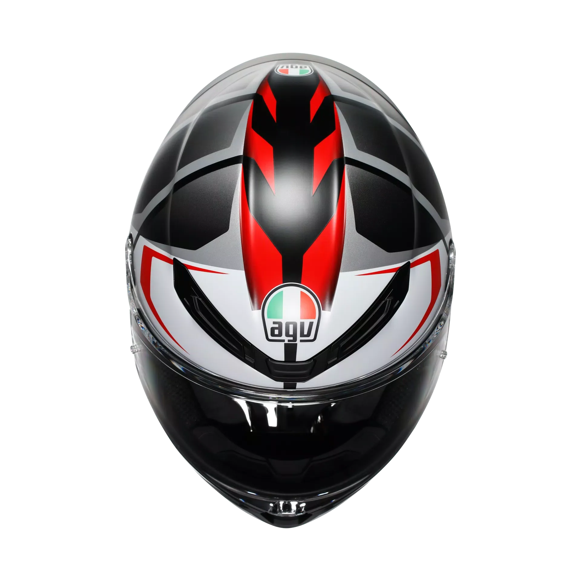 AGV K6 S Helm Karve Matt Schwarz/Weiß/Rot | 2118395001025 - Image 2