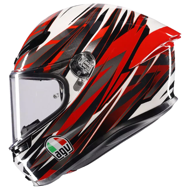AGV K6 S Helm Reeval Weiß/Rot/Grau | 2118395001023