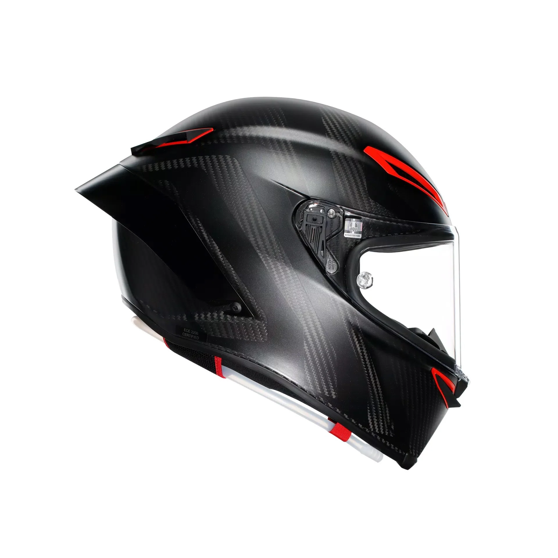 AGV Pista GP RR Helm Intrepido Carbon Matt Schwarz/Rot 2118356002019 - Image 3