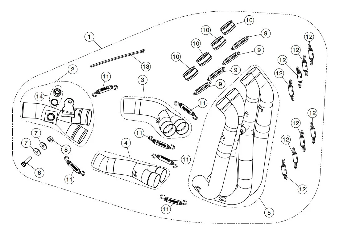 Akrapovic Krümmer (Edelstahl) Honda CBR 1000 RR SC77 (17-19) E-H10R6 - Image 2