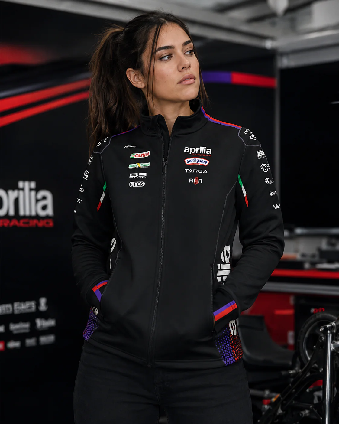 Aprilia Racing Team Zip Sweat-Jacke Replica 2026 Herren IXON - Image 7