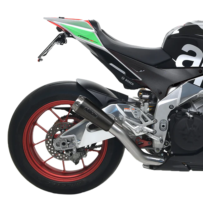 Arrow Slip-On Kit Pro-Race Edelstahl Dark Aprilia RSV4/RR/RF (17-18) 71214PRN