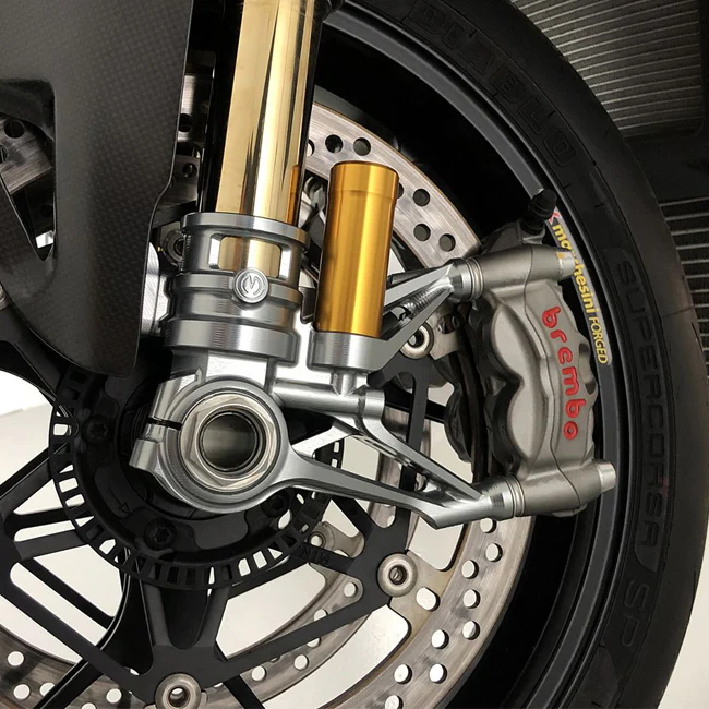 CNC Gabelfuß-Set 100 mm „GP Style“ Motocorse Ducati Panigale V4/S/R (18–24) - Image 2