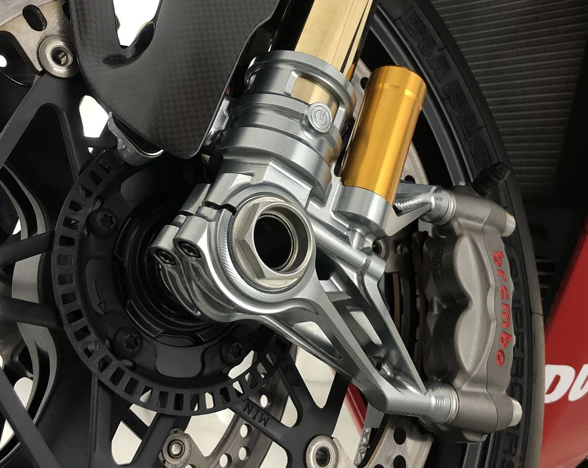 CNC Gabelfuß-Set 100 mm „GP Style“ Motocorse Ducati Panigale V4/S/R (18–24) - Image 6