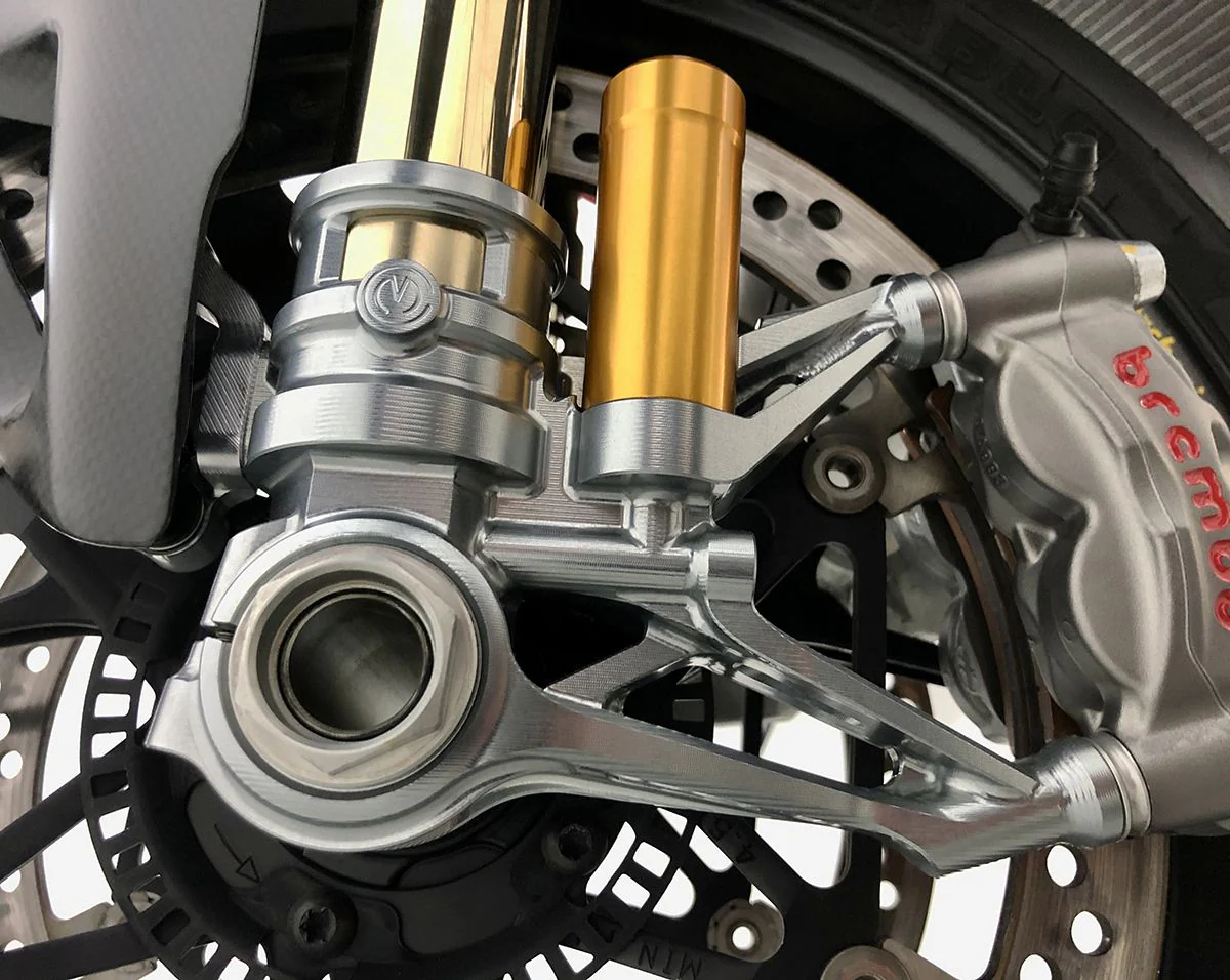 CNC Gabelfuß-Set 100 mm „GP Style“ Motocorse Ducati Panigale V4/S/R (18–24) - Image 7
