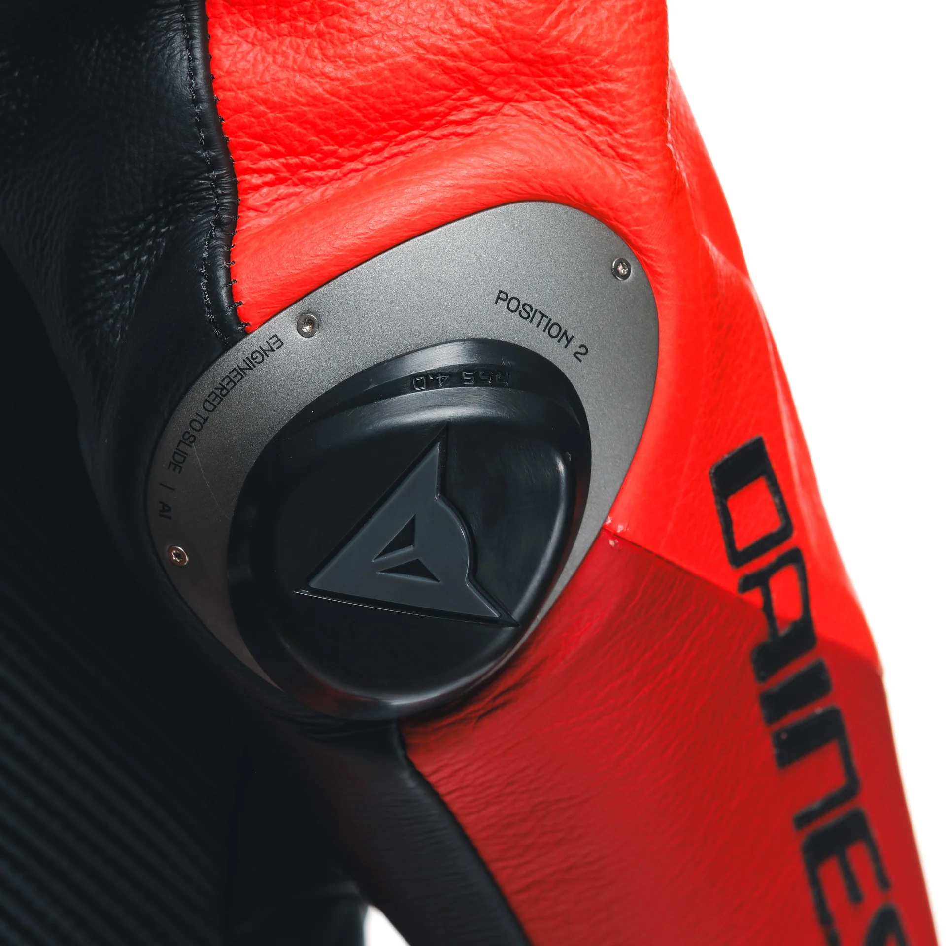 Dainese Misano 3 Lady D-AIR® Einteiler Lederkombi – Perforierter Airbag Rennanzug | Frauen | Rot - Image 12