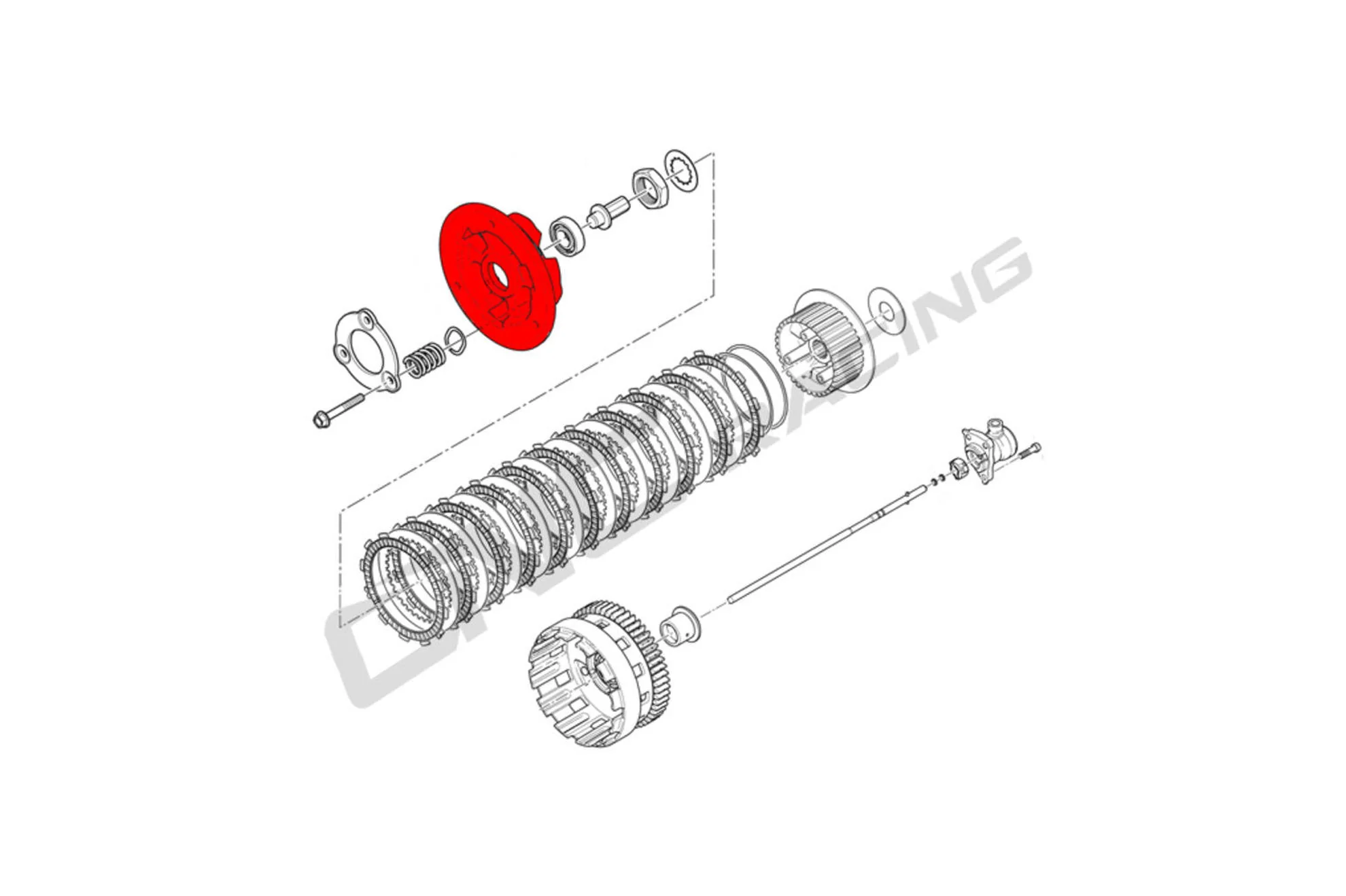Druckplatte Kupplung Bi-Color CNC Racing Ducati Panigale V4/S (25-26) SP201S - Image 4