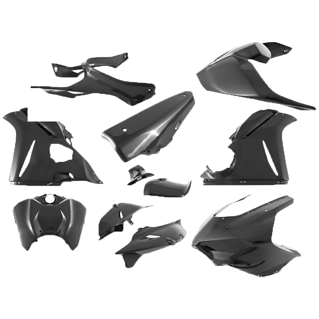 Komplettes Verkleidungsset 200 Plain Carbon Fullsix Ducati Panigale V4/S (25-26)