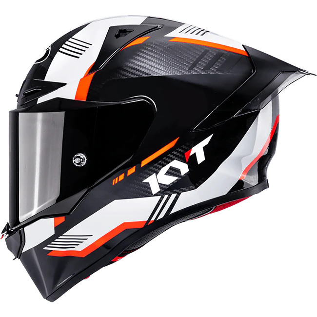 KYT R1R Racing Helm Carbon Zone Orange Y6R10008