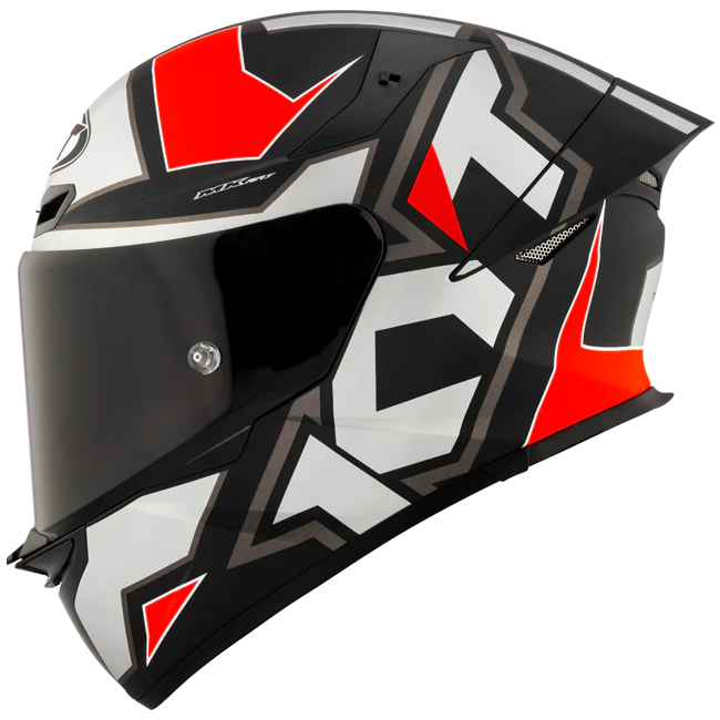 KYT TT-Revo Helm Electron Grey Red matt Y6TR0006
