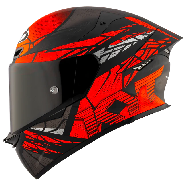KYT TT-Revo Helm Combustion Red matt Y6TR0038
