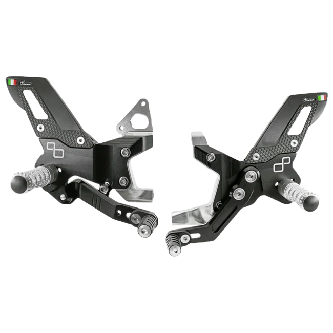 Fußrastenanlage Track-Use LighTech Umkehrschaltung Ducati Panigale 1299/S (15-18) FTRDU014