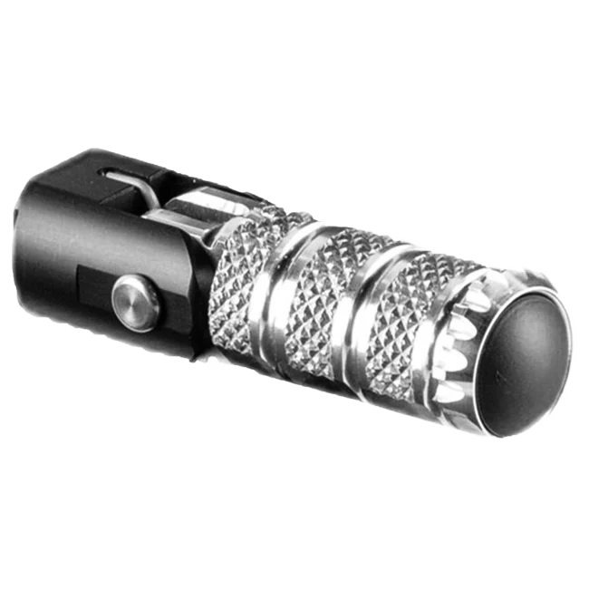 LighTech Ersatz-Fußraste klappbar 76,5 mm – Silber/Schwarz | RFTR249-252