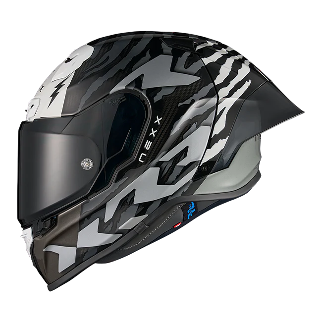 Nexx X.R3R Helm Ziger Carbon Schwarz Grau 01XR323513066