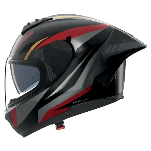 Nolan N60-6 Sport Helm Lesmo Schwarz / Rote / Anthrazit / Goldene Metalloberflächen Finish 353