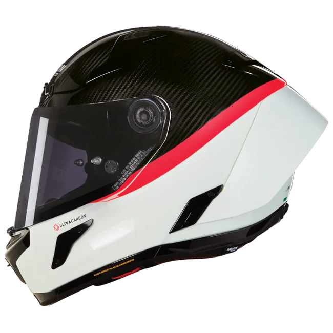 Nolan X-804 RS Helm Ultra Carbon Weiß/Rot D.O.C 346