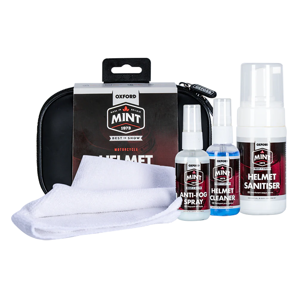 Oxford Mint Helmpflege-Set "Helmet Care Kit" - 4 teilig