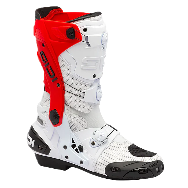 Sidi Rex Air Motorradstiefel Weiß/Rot 391