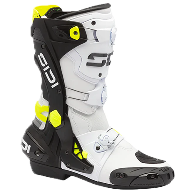 Sidi Rex Motorradstiefel Weiß/Schwarz/Yellow