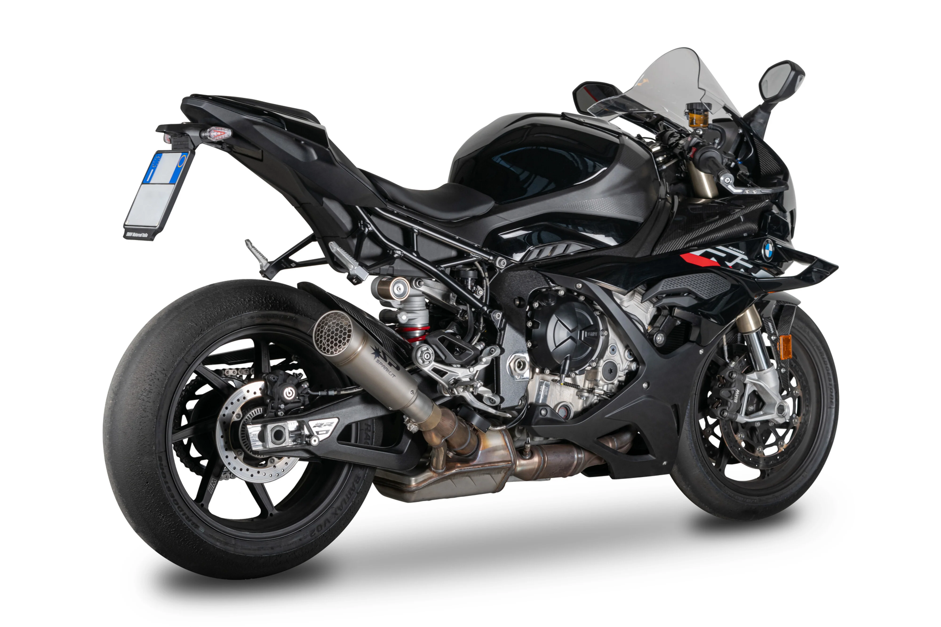 Spark Exhaust Slip-On Grid-O Titanium BMW M1000RR K66 (21-26) GBM0702 - Image 4