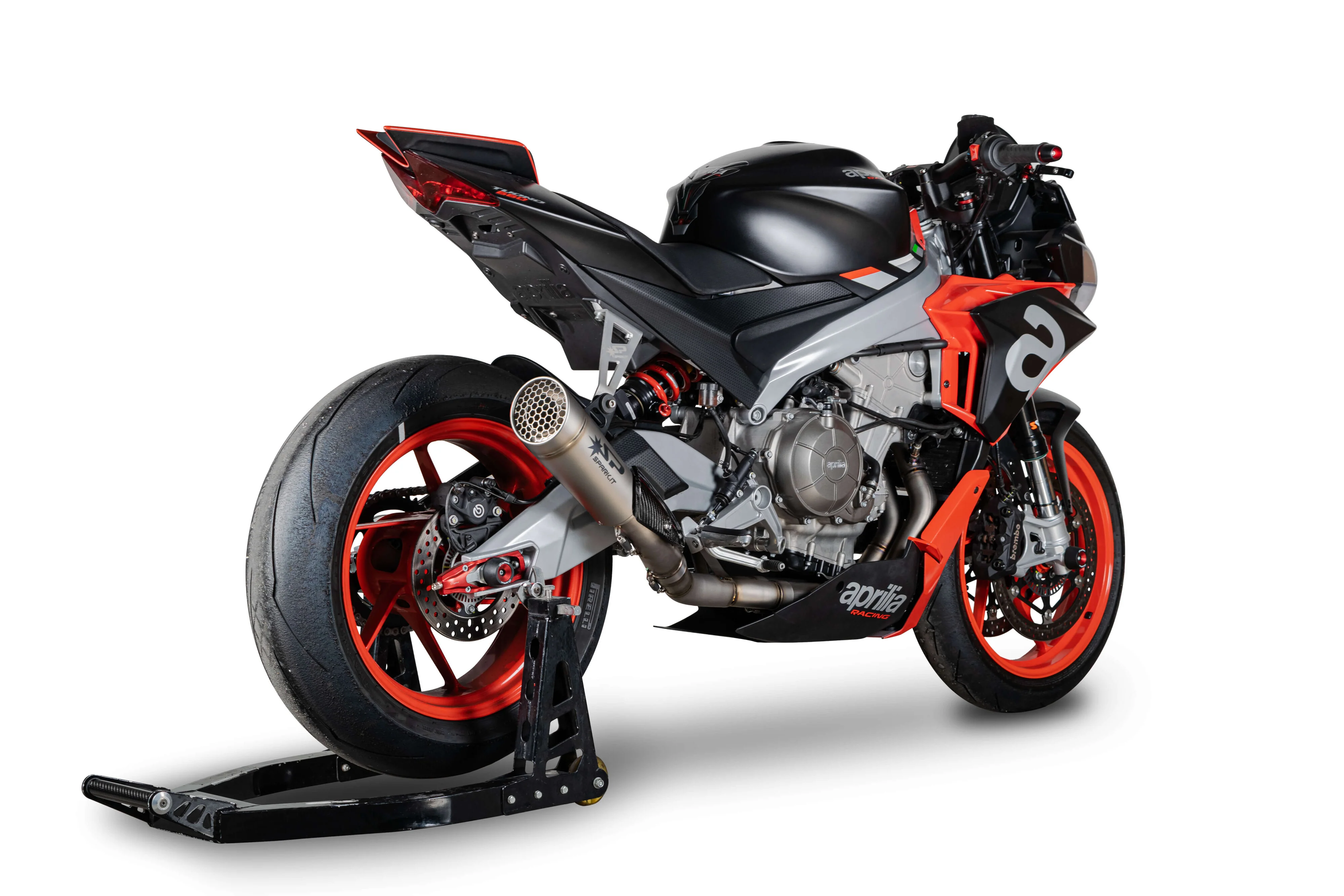 Spark Exhaust Komplettanlage Grid-O Titanium Aprilia RS 660 (20-26) GAP8808T - Image 4