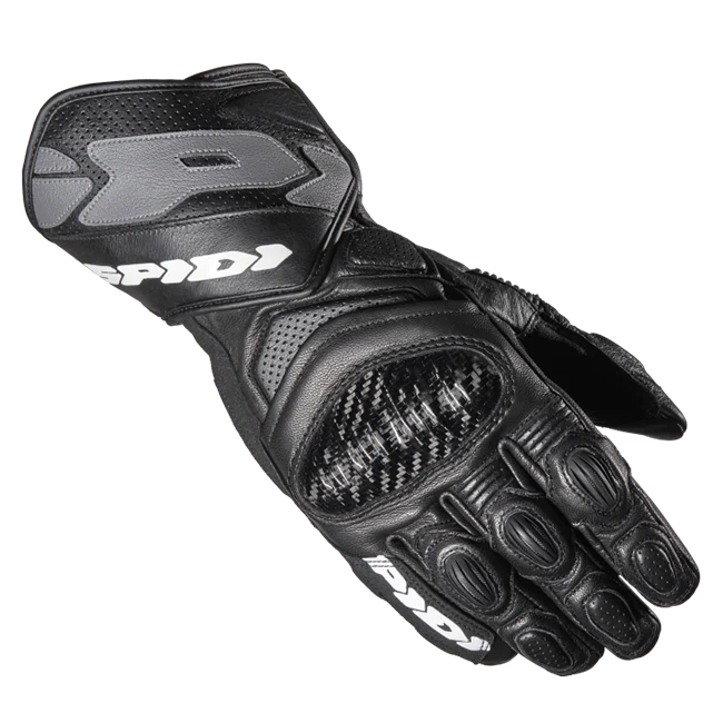 Spidi Carbo 7 Sport Motorrad Lederhandschuhe | Herren | Schwarz | A210026