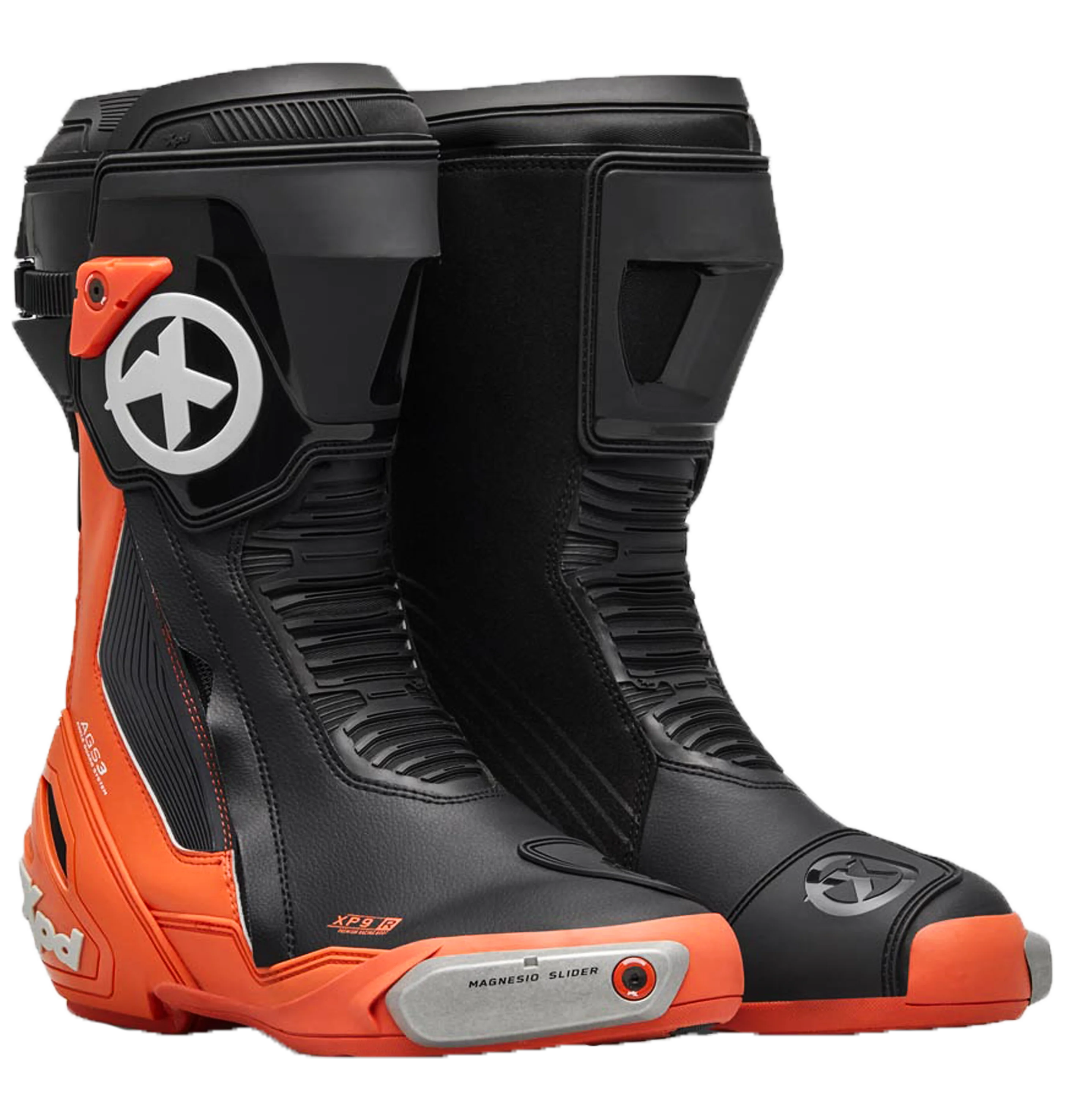 XPD XP9-R Racing und Straßen Motorradstiefel | Herren | Orange/Schwarz