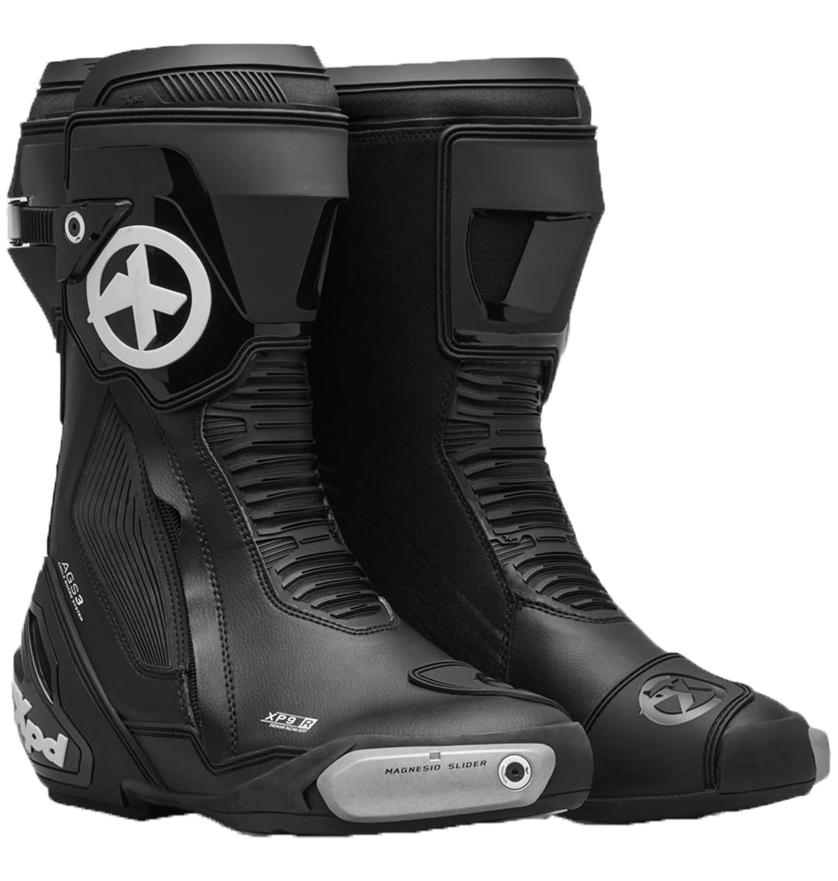 XPD XP9-R Racing und Straßen Motorradstiefel | Herren | Schwarz